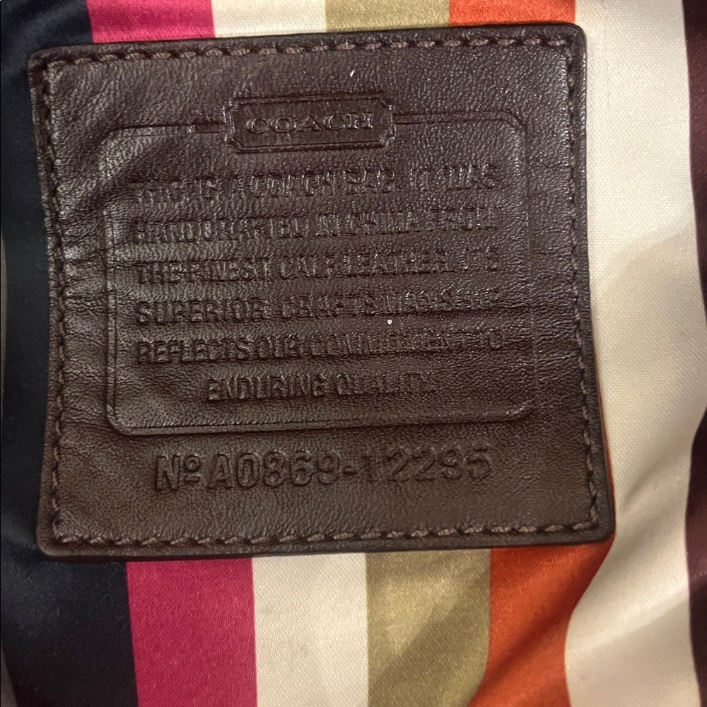 Coach Limited Edition Francine Chocolate Brown Patent Leather Legacy 12295 - Picture 13 of 16